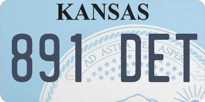 KS license plate 891DET