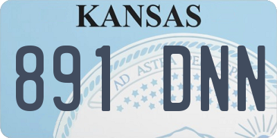 KS license plate 891DNN