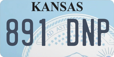KS license plate 891DNP