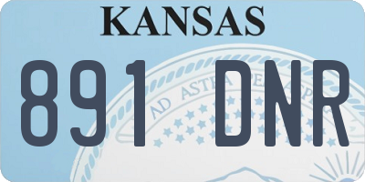 KS license plate 891DNR