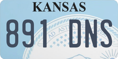 KS license plate 891DNS
