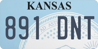 KS license plate 891DNT