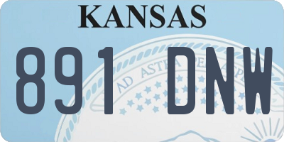 KS license plate 891DNW