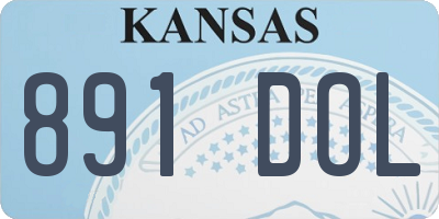 KS license plate 891DOL