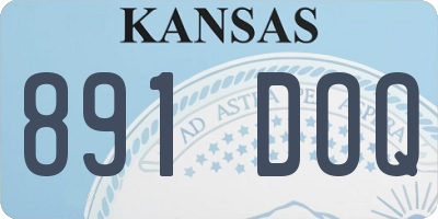 KS license plate 891DOQ
