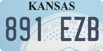 KS license plate 891EZB