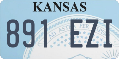 KS license plate 891EZI