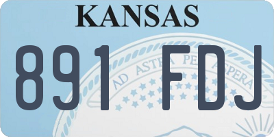 KS license plate 891FDJ