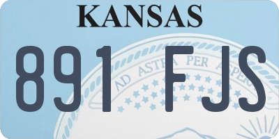 KS license plate 891FJS