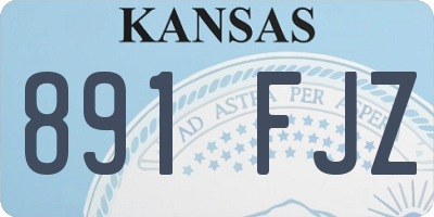 KS license plate 891FJZ