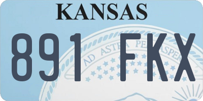 KS license plate 891FKX