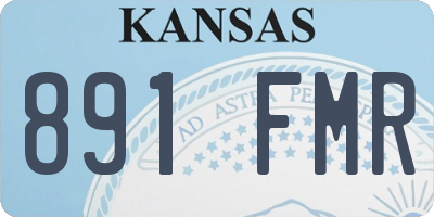KS license plate 891FMR