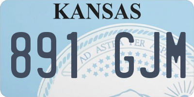 KS license plate 891GJM
