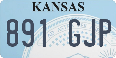 KS license plate 891GJP