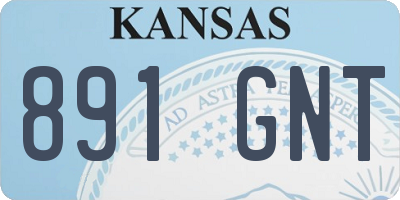 KS license plate 891GNT