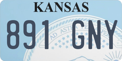 KS license plate 891GNY