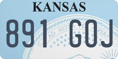 KS license plate 891GOJ