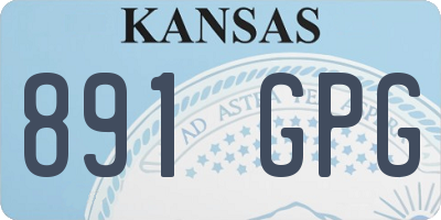 KS license plate 891GPG