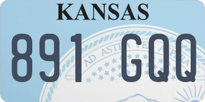 KS license plate 891GQQ