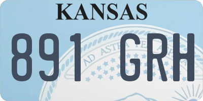 KS license plate 891GRH