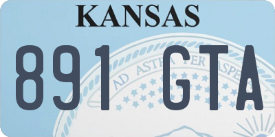 KS license plate 891GTA