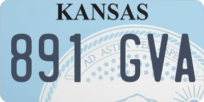 KS license plate 891GVA