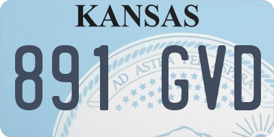 KS license plate 891GVD