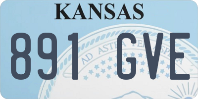 KS license plate 891GVE