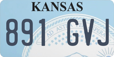 KS license plate 891GVJ