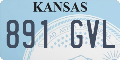 KS license plate 891GVL