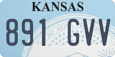 KS license plate 891GVV