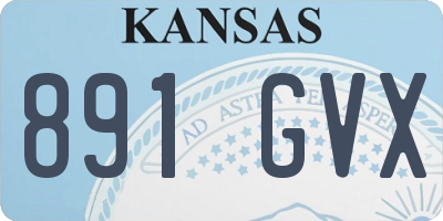 KS license plate 891GVX