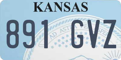 KS license plate 891GVZ