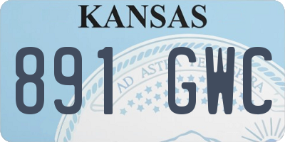 KS license plate 891GWC