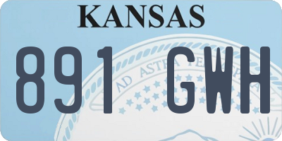KS license plate 891GWH