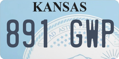 KS license plate 891GWP