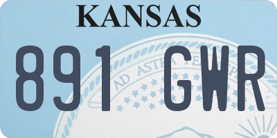 KS license plate 891GWR