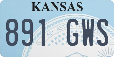 KS license plate 891GWS