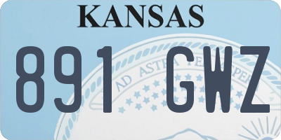 KS license plate 891GWZ