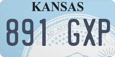 KS license plate 891GXP