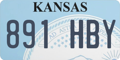 KS license plate 891HBY