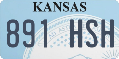 KS license plate 891HSH