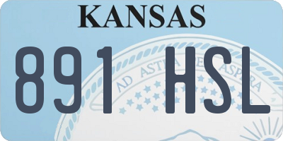 KS license plate 891HSL