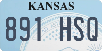 KS license plate 891HSQ