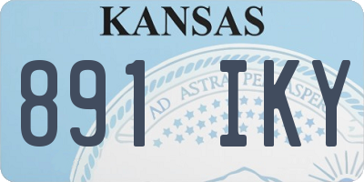 KS license plate 891IKY