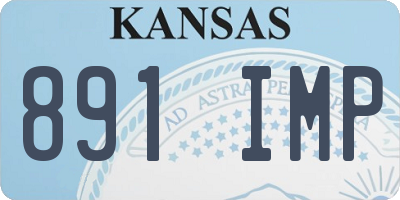 KS license plate 891IMP