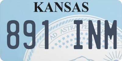 KS license plate 891INM