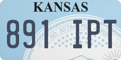 KS license plate 891IPT