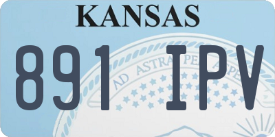 KS license plate 891IPV