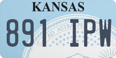 KS license plate 891IPW